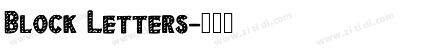 Block Letters字体转换